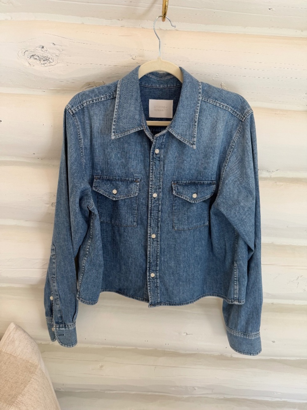 Cropped Denim Shirt by Citizens of Humanity